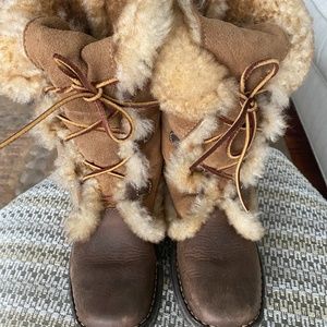 Born Chestnut Nome W6949 Rawhide Boots Women's Size 8 (39)